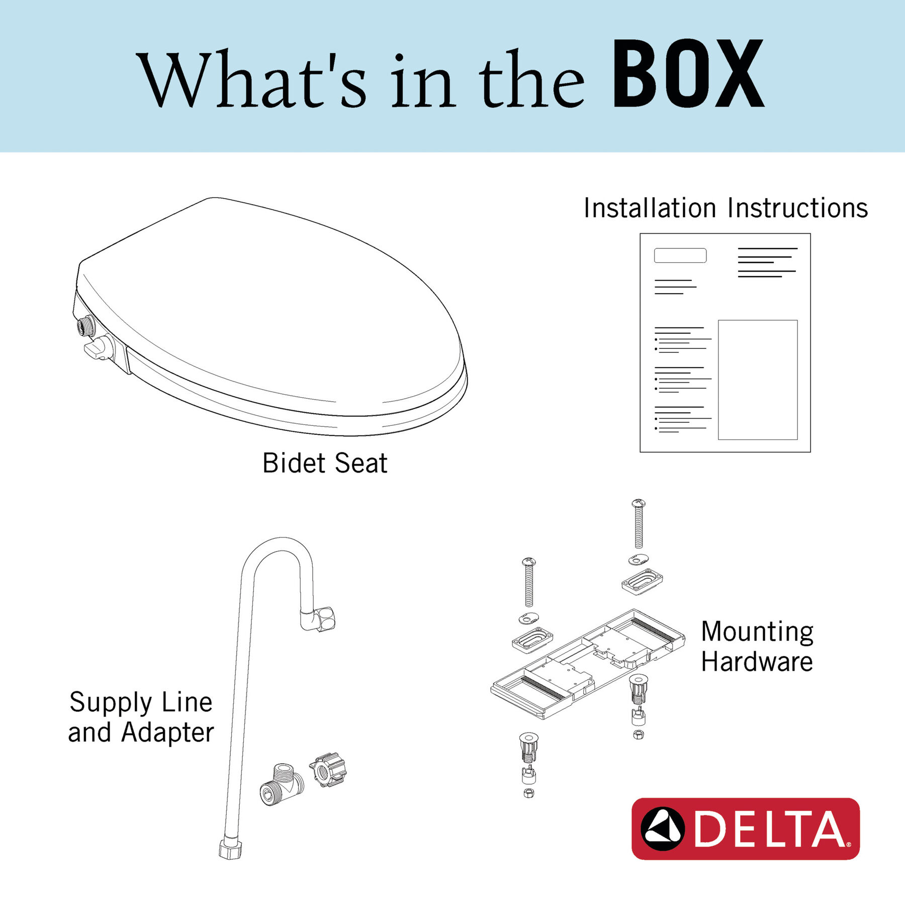 Manual Elongated Bidet Seat, image 14